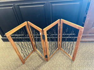 Hinged Wood Frame Dog Gate