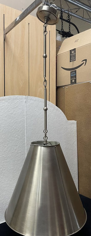 Visual Comfort Thomas O'Brien Goodman Brushed Nickel Pendant Lamp