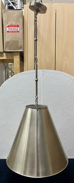 Visual Comfort Thomas O'Brien Goodman Brushed Nickel Pendant Lamp