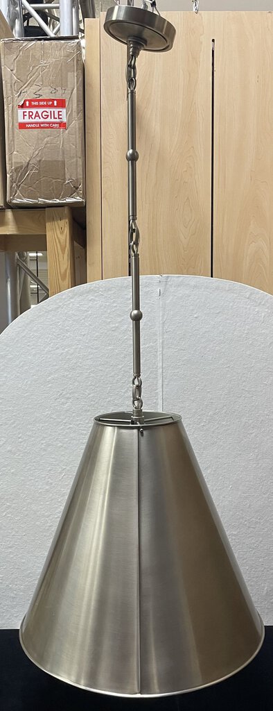 Visual Comfort Thomas O'Brien Goodman Brushed Nickel Pendant Lamp