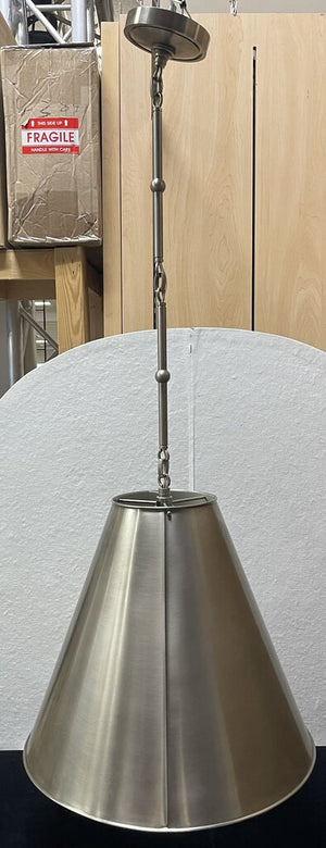 Visual Comfort Thomas O'Brien Goodman Brushed Nickel Pendant Lamp