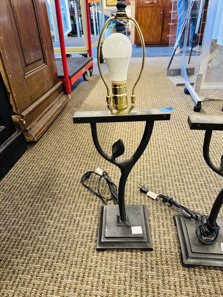 Black Brutalist Table Lamp