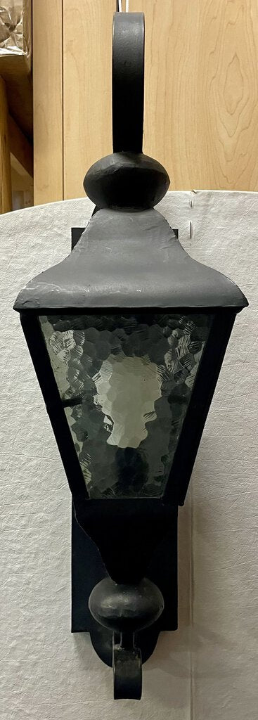 Hacienda Lights and Iron Hand Forged Out Door Lantern Style Wall Sconce