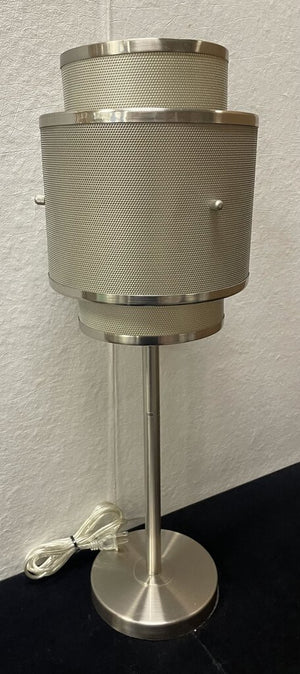 Brushed Stainless Steel Mesh Table Lamp