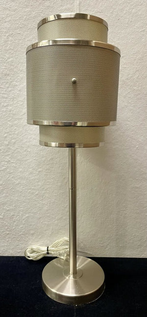 Brushed Stainless Steel Mesh Table Lamp