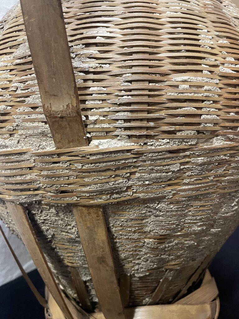 Cabas Bamboo and Cane Mud Sealed Basket