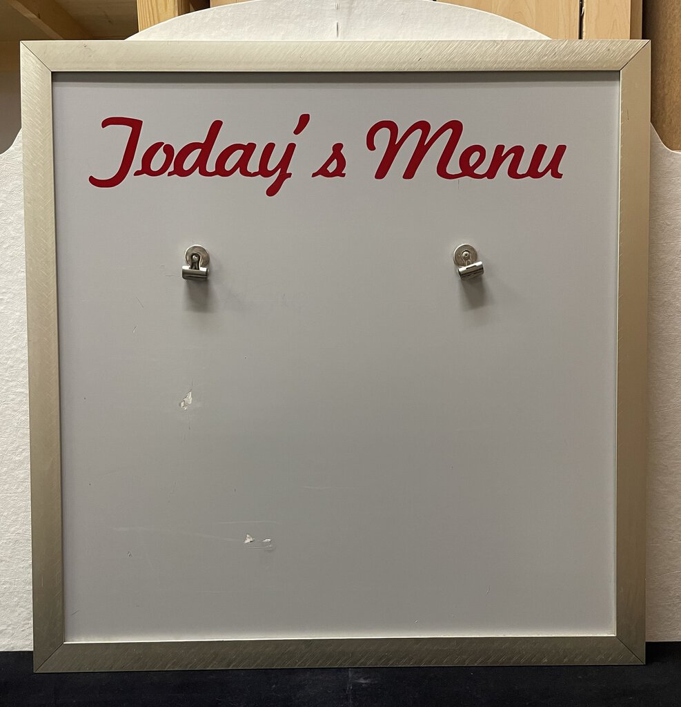 Brushed Aluminum Grease Pen/ Erasable Marker Menu Board