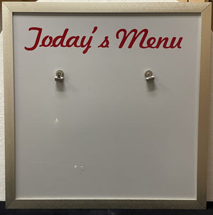 Brushed Aluminum Grease Pen/ Erasable Marker Menu Board