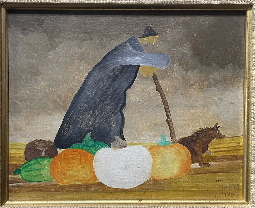 Martin Jonas Untitled Original Oil on Canvas Signed Lower Right 1980