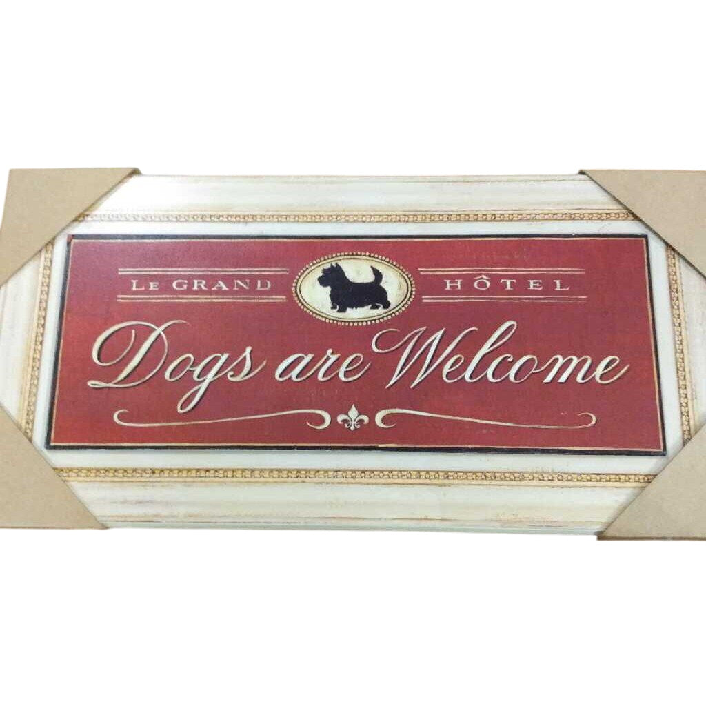 Le Grand Hotel-Dogs Welcome Sign by Z Gallarie by Miss Daisy's Consignment & Auction House