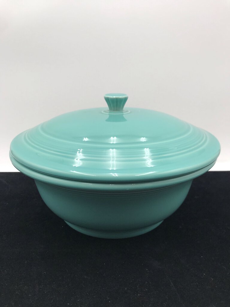 Fiestaware Turquoise Large Casserole Bowl+Lid