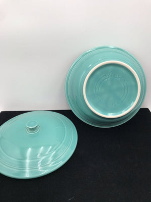 Fiestaware Turquoise Large Casserole Bowl+Lid