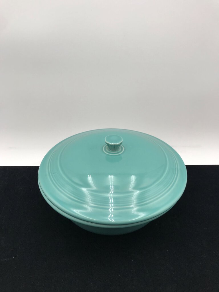 Fiestaware Turquoise Large Casserole Bowl+Lid