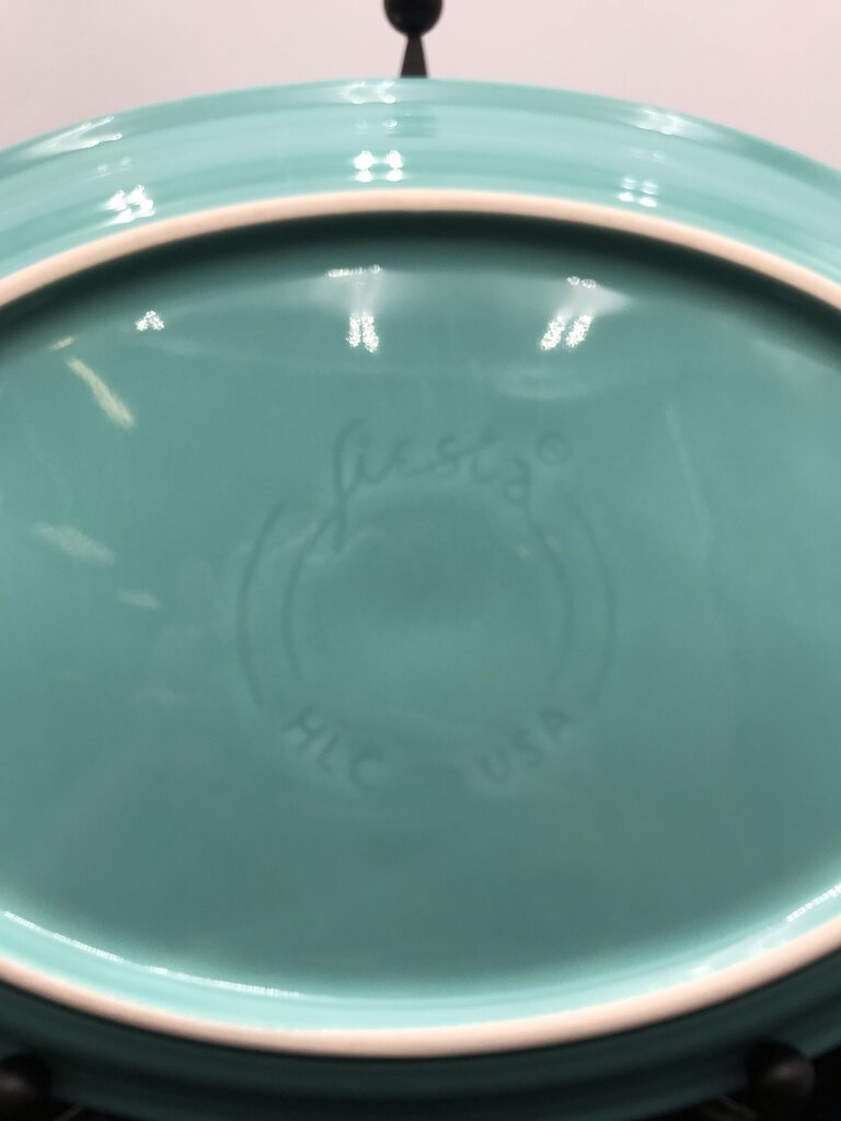 Fiestaware Turquoise Oval Serving Platter