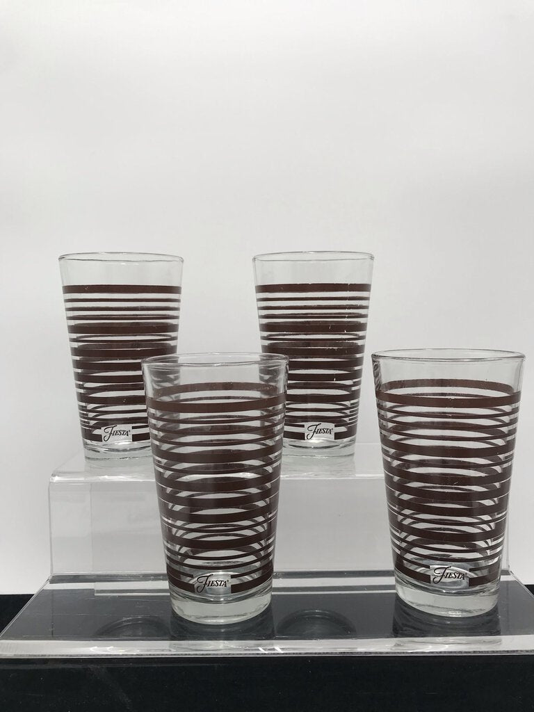 Fiestaware Brown Highball Water Glass Set (4)