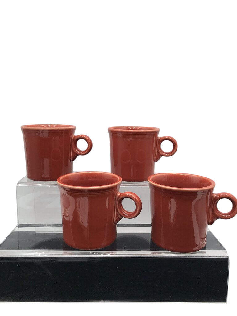 Fiestaware Paprika Java Mug Set (4) by Miss Daisy's Consignment & Auction House