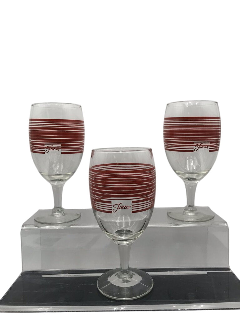 Fiestaware Paprika Wine Goblet Set (3) by Miss Daisy's Consignment & Auction House