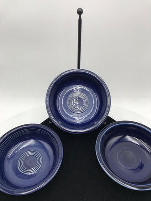 Fiestaware Cobalt Blue - 7" Cereal Bowl Set (3)