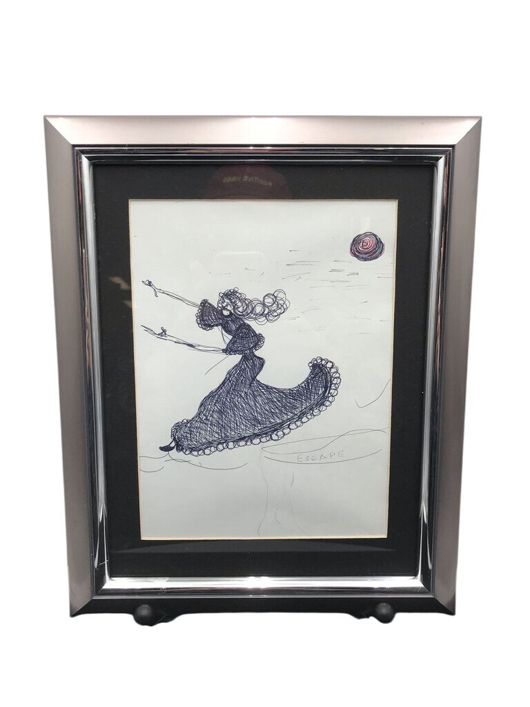 H.D. Meyer "Escape" Pen/Pencil Sketch 11x13 by Miss Daisy's Consignment & Auction House