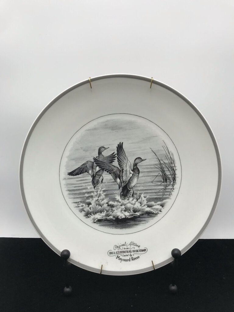 Abercrombie & Fitch French Limoges Duck Stamp Plate Set (6)