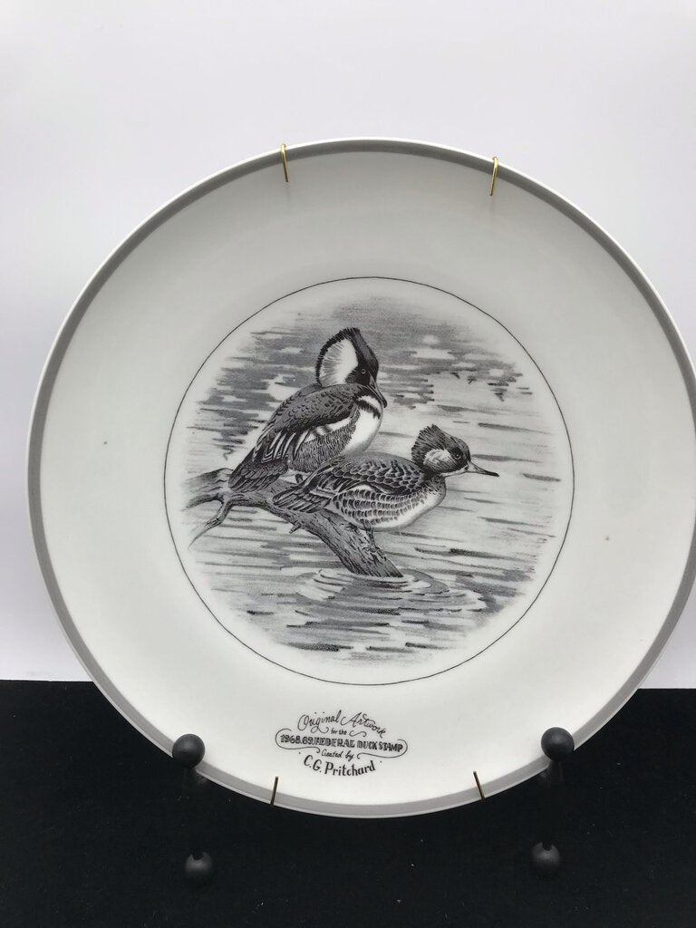 Abercrombie & Fitch French Limoges Duck Stamp Plate Set (6)