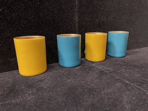 Marie Michielssen SERAX Blue Mustard Porcelain Votive Holders (4 Pcs) MSRP: $13.50ea.