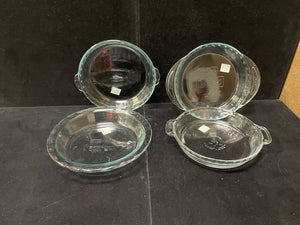 Clear Glass Pyrex Pie Baking Pans 9.5"