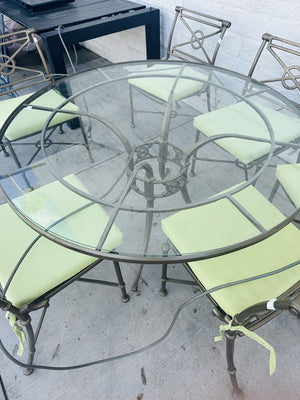 Woodard Patio Dining Set (55" table +6 chairs)