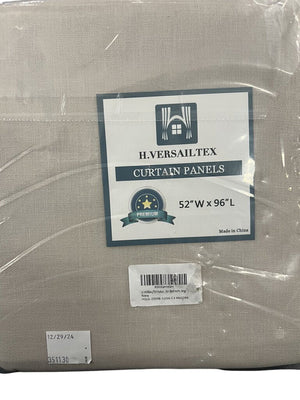 H. Versailtex Linen Curtain Panels 52Wx96L New by Miss Daisy's Consignment & Auction House