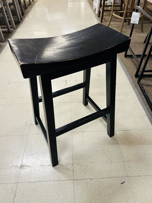 Black Saddle Seat Stool