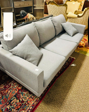 Gray Upholstered Sofa 78" W