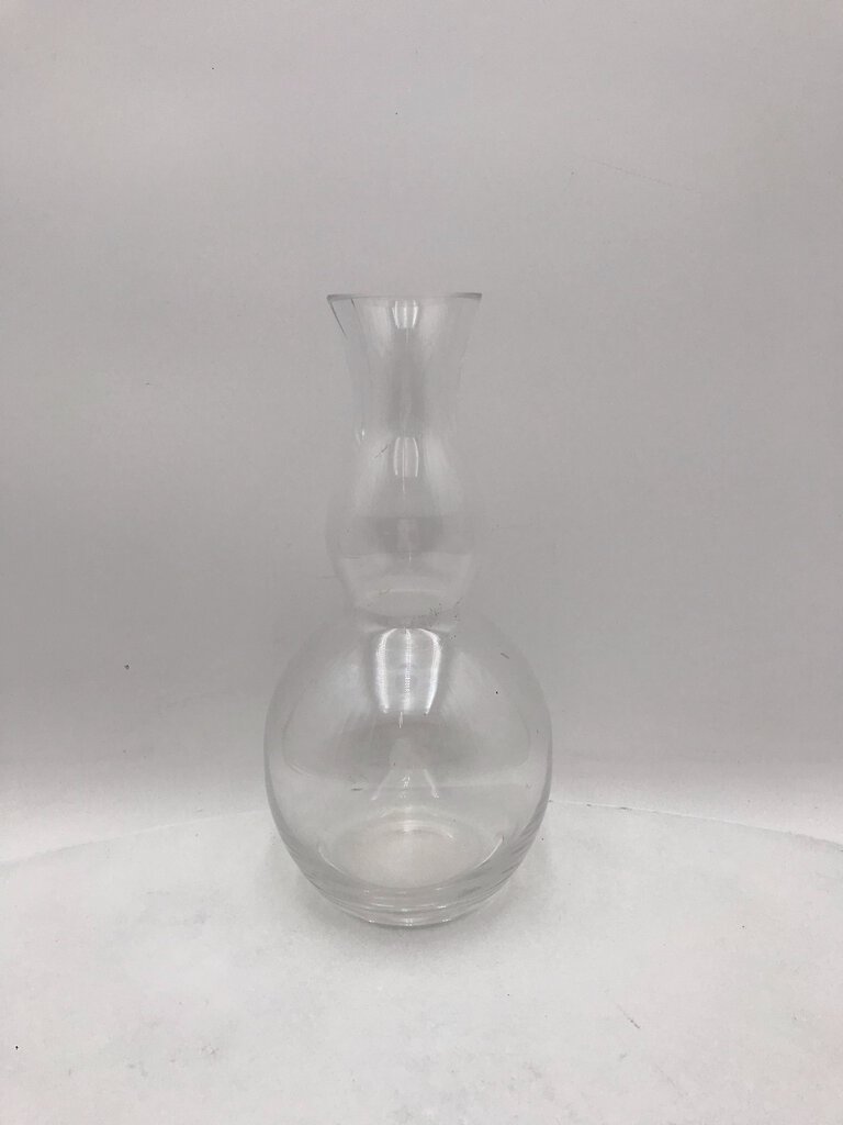 Glass Wine Carafe/Gourd Vase 10" Tall