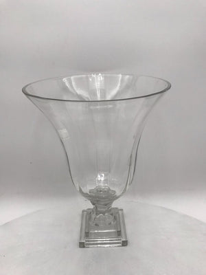 MCM Glass Chalice Vase 13" Tall