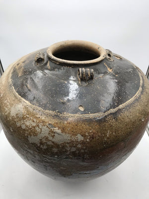 19th Century Chinese Earthenware Asian Martaban Jar