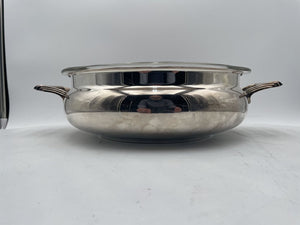 Vintage Towle Silver Plate Pyrex Glass Lined Casserole Dish (No Lid)