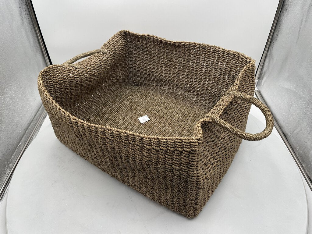 Jute Woven Braided 2 Handled Basket