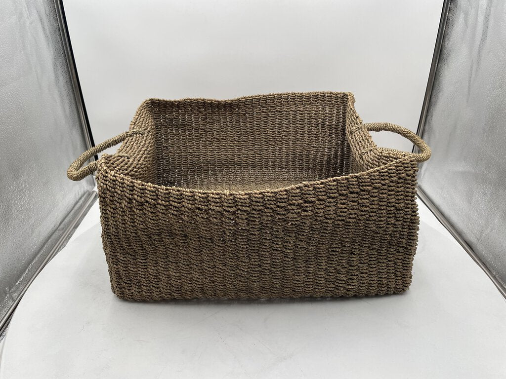 Jute Woven Braided 2 Handled Basket