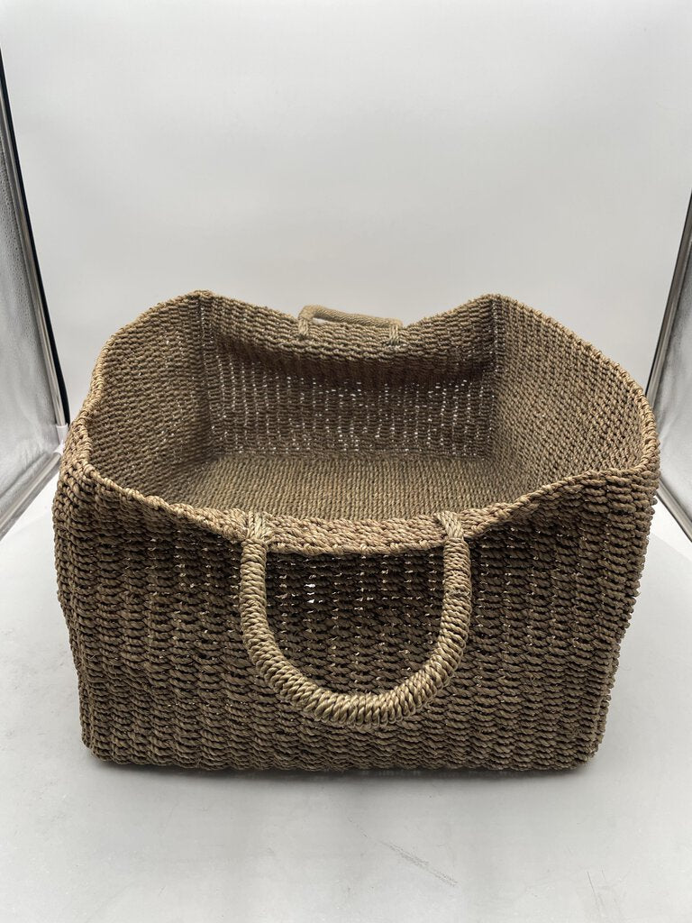 Jute Woven Braided 2 Handled Basket