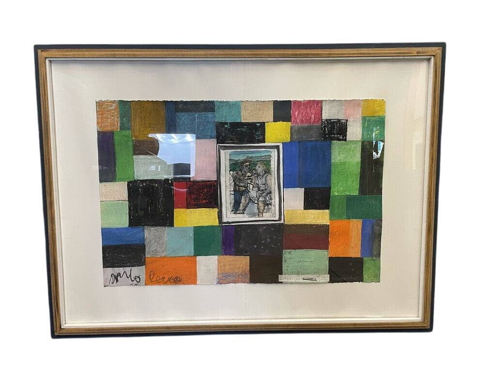 Milo Reice "Notes of California Lovers" Pastel Mixed Media on Paper 2005 by Miss Daisy's Consignment & Auction House