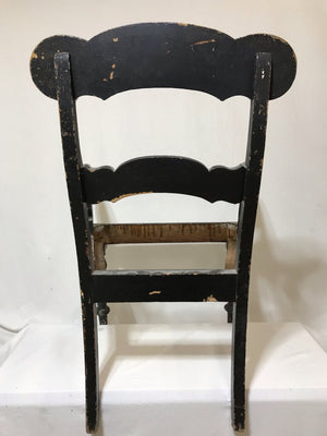 19th Century English Regency Ebonized Library Armchair