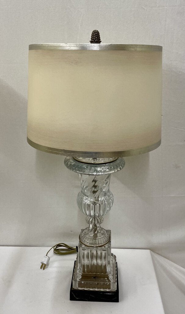 Paul Hanson 1940's Crystal Urn Style Table Lamp