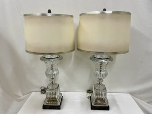 Paul Hanson 1940's Crystal Urn Style Table Lamp