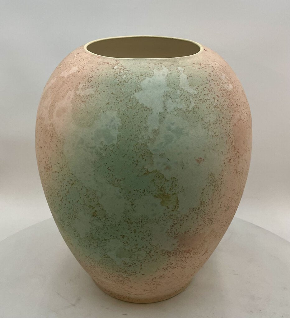 Tony Evans Pastel Post Modern Raku Pottery Vase #26