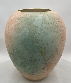 Tony Evans Pastel Post Modern Raku Pottery Vase #26