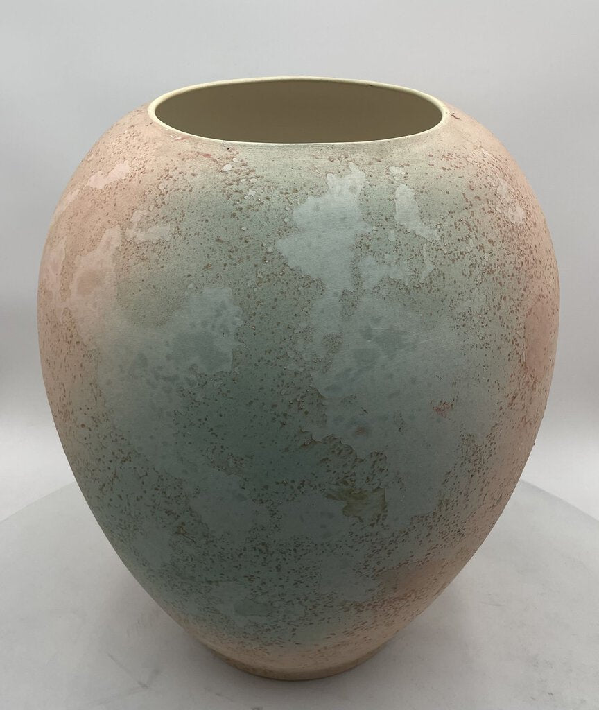 Tony Evans Pastel Post Modern Raku Pottery Vase #26