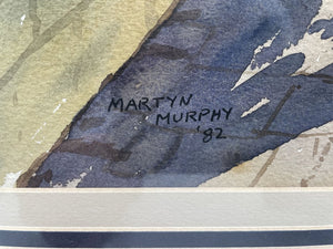 Martyn Murphy Untitled Santa Barbara Shadows and Light Original Watercolor 82'