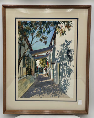 Martyn Murphy Untitled Santa Barbara Shadows and Light Original Watercolor 82'