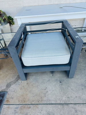 Metal Patio Chair With Cushion