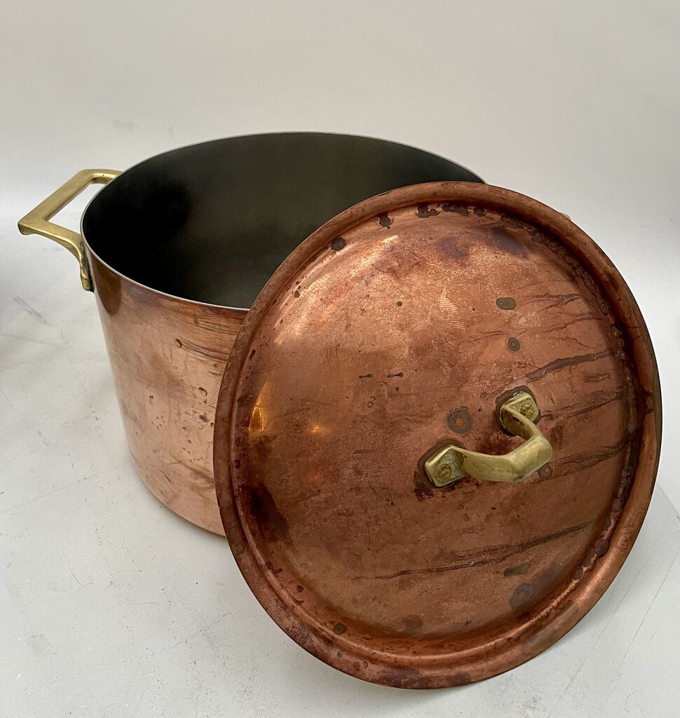 Paul Revere 1776-1976 Copper Plated Lidded Steel Pot 4qt.