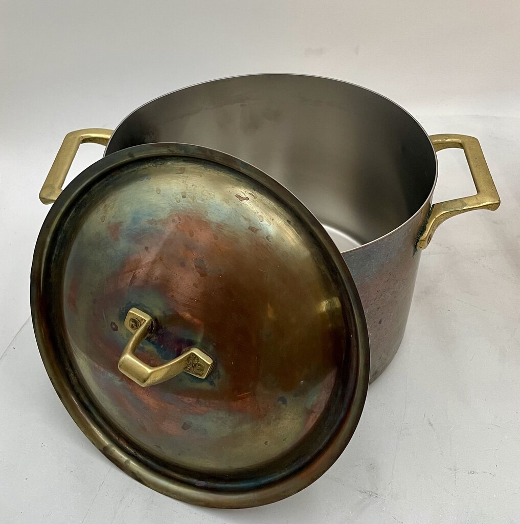 Paul Revere 1776-1976 Copper Plated Lidded Steel Pot 4qt.